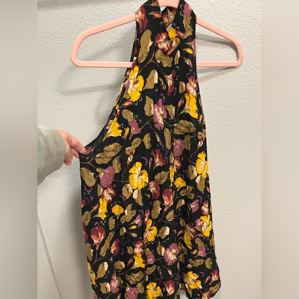 Free people Floral Halter Slip